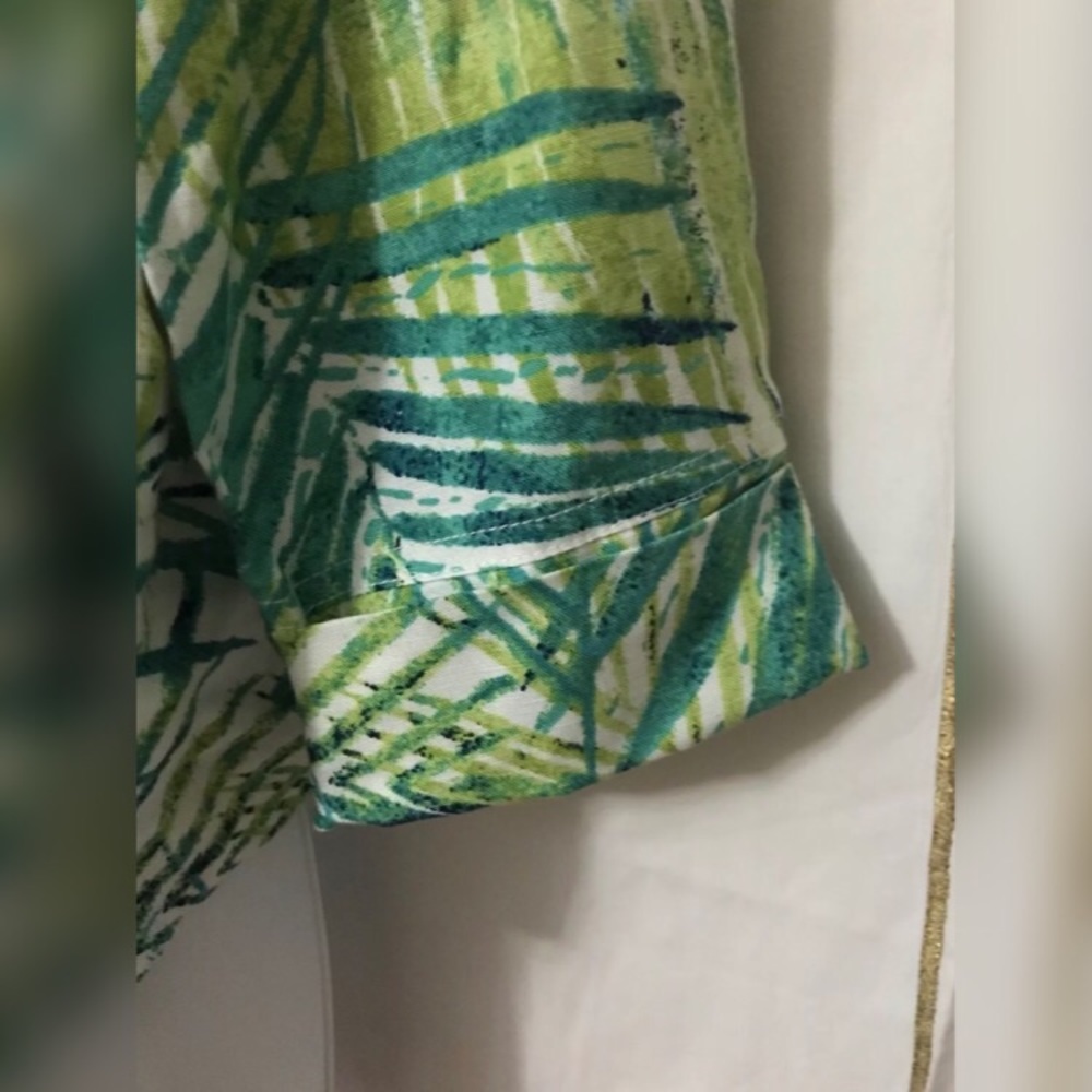 Ruby Rd. Front Zipper Tropical Jacket - image 7